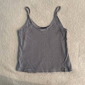 Brandy Melville Blue & White Striped Scoop Cami